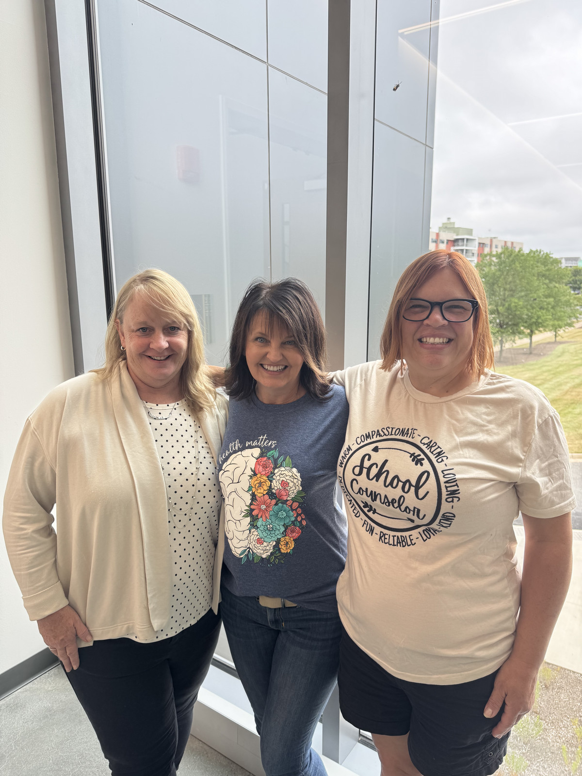 Picture of our three counselors - left to right - Ms. McNeely, Ms. Sutherland, and Ms Schneider